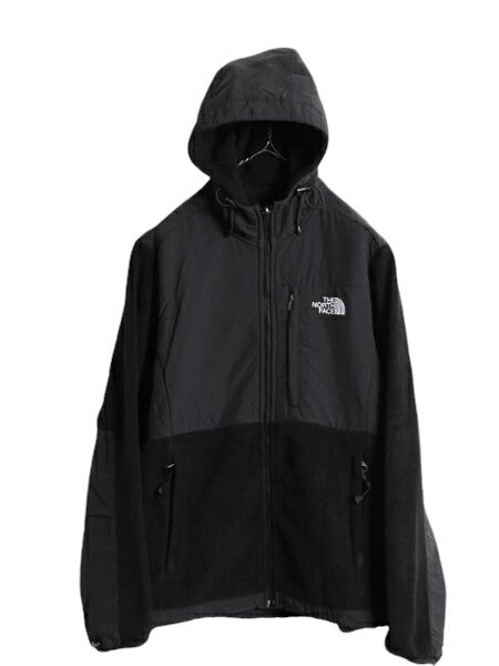 ノースフェイス フード付き デナリ ジャケット レディース M The North Face Denali 黒 フリース パーカー フルジップ アウトドア ブルゾン