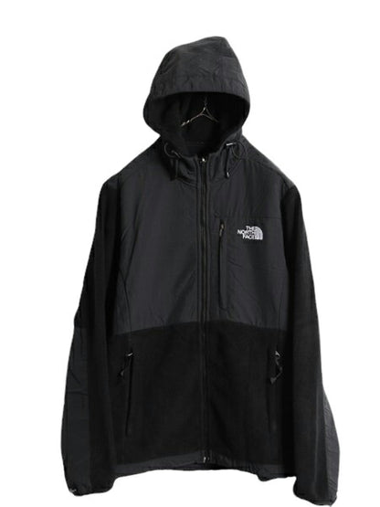 ノースフェイス フード付き デナリ ジャケット レディース M The North Face Denali 黒 フリース パーカー フルジップ アウトドア ブルゾン