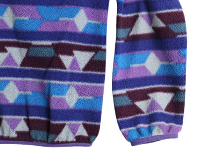 14年製 パタゴニア 総柄 ライトウェイト シンチラ スナップT レディース М / PATAGONIA フリース プルオーバー ジャケット マルチカラー