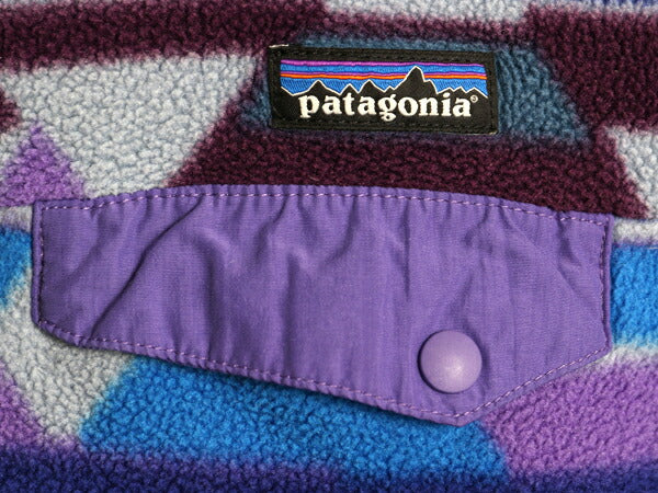 14年製 パタゴニア 総柄 ライトウェイト シンチラ スナップT レディース М / PATAGONIA フリース プルオーバー ジャケット マルチカラー