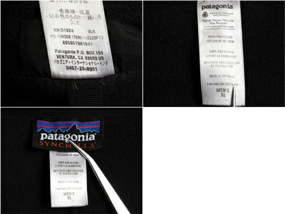 13年製 パタゴニア マイクロ シンチラ フリース ジャケット メンズ XL 古着 PATAGONIA アウトドア ジャケット フルジップ 大きいサイズ 黒
