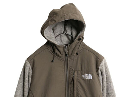 ノースフェイス フード付き デナリ ジャケット レディース М / The North Face DENALI フリース ブルゾン パーカー フルジップ ツートン