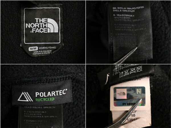 ノースフェイス デナリ ジャケット レディース M / The North Face DENALI アウトドア ブラック フリース ナイロン フルジップ ブルゾン 黒