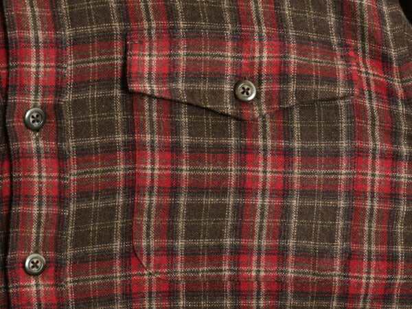 00s OLD GAP チェック 長袖 シャツ メンズ L 古着 00年代 旧タグ オールド ギャップ ウール 混 ポケット付き マルチカラー 長袖シャツ ネル
