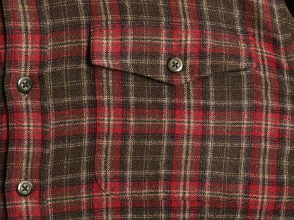 00s OLD GAP チェック 長袖 シャツ メンズ L 古着 00年代 旧タグ オールド ギャップ ウール 混 ポケット付き マルチカラー 長袖シャツ ネル