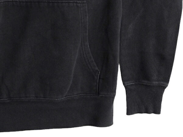 US企画 ノースフェイス プリント スウェット フード パーカー レディース M 程/ The North Face プルオーバー 裏起毛 トレーナー ブラック