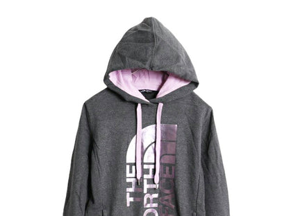 ノースフェイス プリント スウェット フード パーカー レディース М The North Face プルオーバー 裏起毛 トレーナー アウトドア ツートン