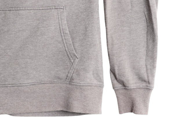 US企画 ノースフェイス プリント スウェット フード パーカー レディース M / The North Face プルオーバー トレーナー 限定 袖プリント 灰