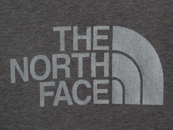 ノースフェイス プリント スウェット フード パーカー メンズ L 古着 The North Face 裏起毛 トレーナー プルオーバー アウトドア ツートン