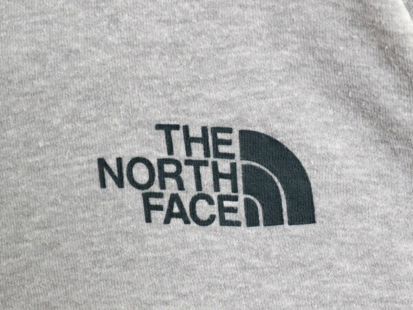 US企画 ノースフェイス 両面 プリント スウェット フード パーカー メンズ L 古着 The North Face 裏起毛 トレーナー プルオーバー グレー
