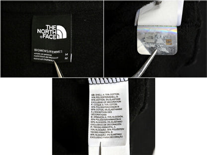 ノースフェイス 両面 プリント スウェット フード パーカー レディース М / 古着 The North Face トレーナー アウトドア プルオーバー 黒