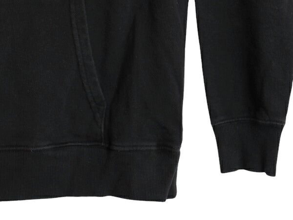 ノースフェイス 両面 プリント スウェット フード パーカー レディース М / 古着 The North Face トレーナー アウトドア プルオーバー 黒