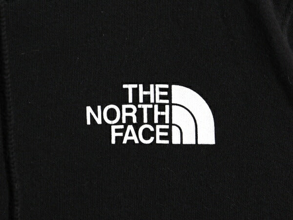 ノースフェイス 両面 プリント スウェット フード パーカー レディース М / 古着 The North Face トレーナー アウトドア プルオーバー 黒