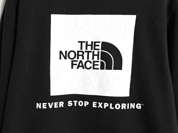 ノースフェイス 両面 プリント スウェット フード パーカー レディース М / 古着 The North Face トレーナー アウトドア プルオーバー 黒