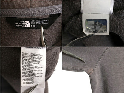 US企画 ノースフェイス プリント スウェット フード パーカー レディース L / The North Face アウトドア トレーナー 裏起毛 プルオーバー