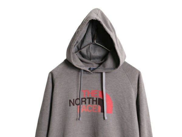 US企画 ノースフェイス プリント スウェット フード パーカー レディース L / The North Face アウトドア トレーナー 裏起毛 プルオーバー