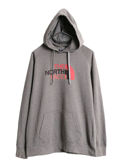 US企画 ノースフェイス プリント スウェット フード パーカー レディース L / The North Face アウトドア トレーナー 裏起毛 プルオーバー