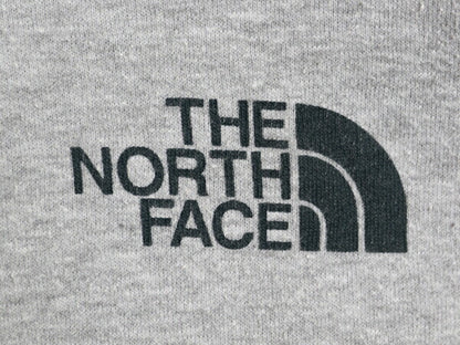 US企画 ノースフェイス プリント スウェット フード パーカー メンズ S / 古着 The North Face 裏起毛 トレーナー 灰 プルオーバー グレー