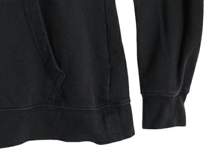 US企画 ノースフェイス 両面 プリント スウェット フード パーカー レディース S 古着 The North Face プルオーバー 裏起毛 トレーナー 黒