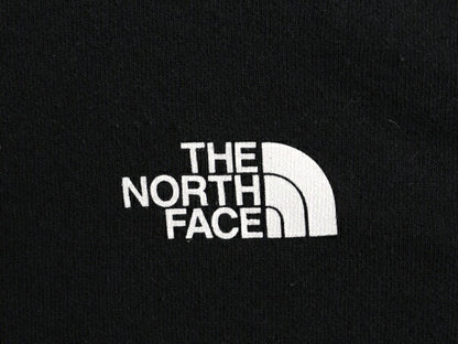 US企画 ノースフェイス 両面 プリント スウェット フード パーカー レディース S 古着 The North Face プルオーバー 裏起毛 トレーナー 黒