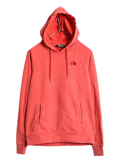 ノースフェイス スウェット フード パーカー レディース S 古着 The North Face 前V プルオーバー 裏起毛 アウトドア ロゴ 刺繍 トレーナー
