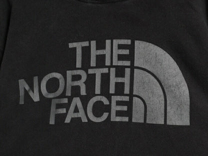 ノースフェイス プリント スウェット フード パーカー メンズ L 古着 The North Face プルオーバー 裏起毛 トレーナー アウトドア ブラック
