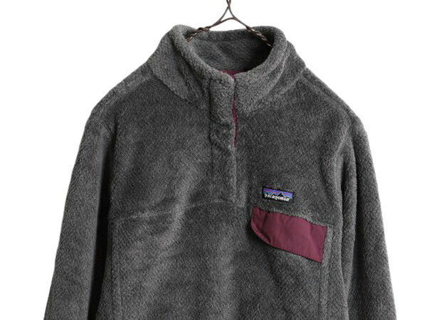 19年製 パタゴニア リツール スナップT プルオーバー ジャケット レディース L / 古着 Patagonia フリース アウトドア ブルゾン ハイネック