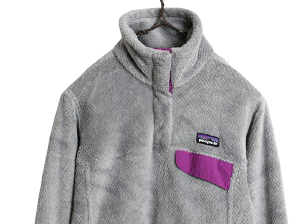 13年製 パタゴニア リツール スナップT プルオーバー ジャケット レディース XS / Patagonia フリース アウトドア ブルゾン ハイネック 灰