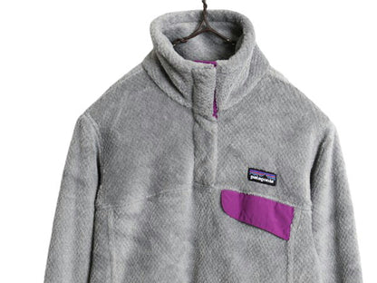13年製 パタゴニア リツール スナップT プルオーバー ジャケット レディース XS / Patagonia フリース アウトドア ブルゾン ハイネック 灰