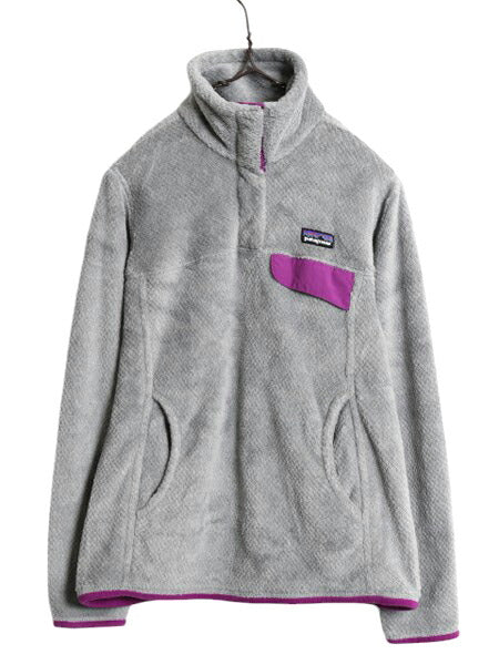 13年製 パタゴニア リツール スナップT プルオーバー ジャケット レディース XS / Patagonia フリース アウトドア ブルゾン ハイネック 灰