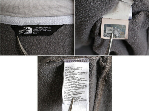 ノースフェイス プリント スウェット フード パーカー レディース S The North Face プルオーバー 裏起毛 トレーナー アウトドア ツートン