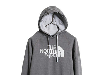 ノースフェイス プリント スウェット フード パーカー レディース S The North Face プルオーバー 裏起毛 トレーナー アウトドア ツートン