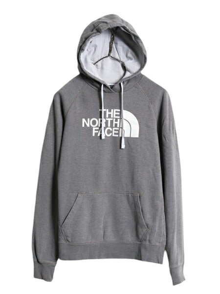 ノースフェイス プリント スウェット フード パーカー レディース S The North Face プルオーバー 裏起毛 トレーナー アウトドア ツートン
