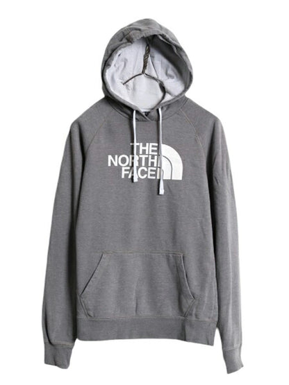 ノースフェイス プリント スウェット フード パーカー レディース S The North Face プルオーバー 裏起毛 トレーナー アウトドア ツートン