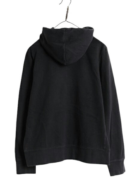 ノースフェイス プリント スウェット フード パーカー レディース L / 古着 The North Face アウトドア トレーナー 裏起毛 プルオーバー 黒