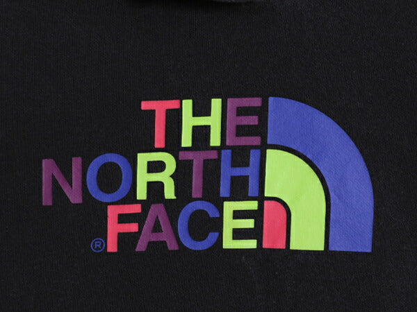 ノースフェイス プリント スウェット フード パーカー レディース L / 古着 The North Face アウトドア トレーナー 裏起毛 プルオーバー 黒