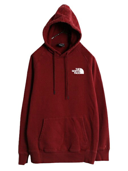 US企画 ノースフェイス 両面 プリント スウェット フード パーカー レディース M 古着 The North Face プルオーバー トレーナー アウトドア