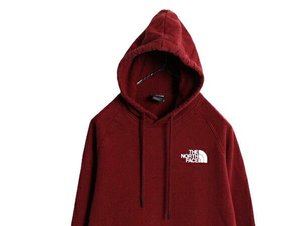 US企画 ノースフェイス 両面 プリント スウェット フード パーカー レディース M 古着 The North Face プルオーバー トレーナー アウトドア