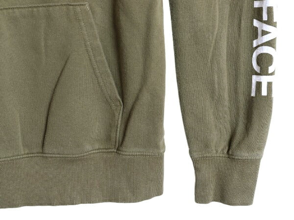 ノースフェイス ベア イラスト プリント スウェット フード パーカー メンズ S The North Face プルオーバー 裏起毛 アウトドア 袖プリント
