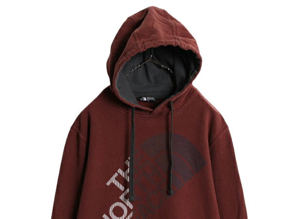 ノースフェイス プリント スウェット フード パーカー メンズ М / The North Face プルオーバー 裏起毛 トレーナー アウトドア ツートン