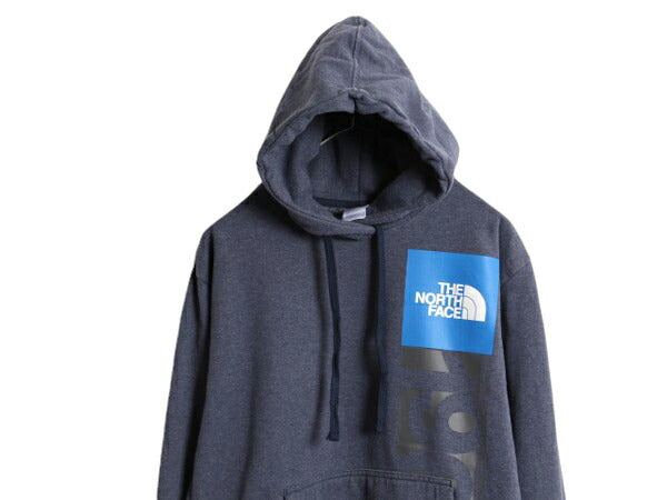 ノースフェイス プリント スウェット フード パーカー メンズ XL The North Face 裏起毛 トレーナー プルオーバー アウトドア 大きいサイズ
