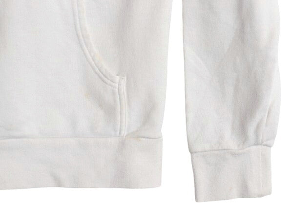 ノースフェイス プリント スウェット フード パーカー レディース L The North Face プルオーバー 裏起毛 トレーナー アウトドア ホワイト