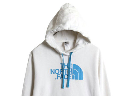 ノースフェイス プリント スウェット フード パーカー レディース L The North Face プルオーバー 裏起毛 トレーナー アウトドア ホワイト