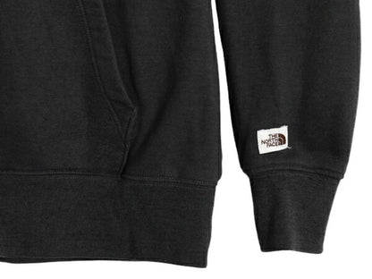 ノースフェイス フルジップ スウェット フード パーカー レディース L / The North Face アウトドア トレーナー 裏起毛 ワンポイント 濃灰