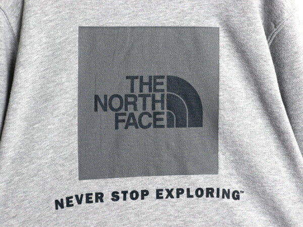 US企画 ノースフェイス プリント スウェット フード パーカー メンズ М / 古着 The North Face 裏起毛 トレーナー 灰 プルオーバー グレー
