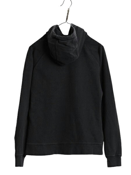 ノースフェイス プリント スウェット フード パーカー レディース М The North Face アウトドア プルオーバー 裏起毛 トレーナー 黒 薄手