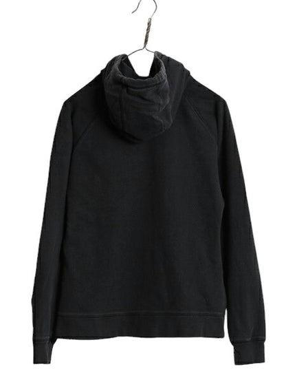 ノースフェイス プリント スウェット フード パーカー レディース М The North Face アウトドア プルオーバー 裏起毛 トレーナー 黒 薄手