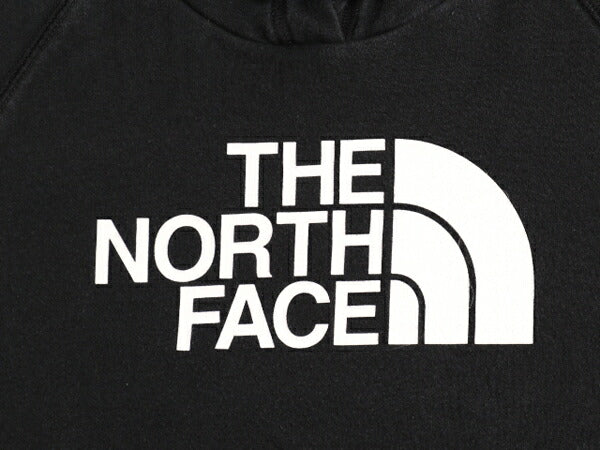 ノースフェイス プリント スウェット フード パーカー レディース М The North Face アウトドア プルオーバー 裏起毛 トレーナー 黒 薄手