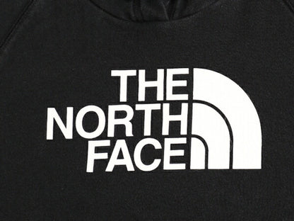 ノースフェイス プリント スウェット フード パーカー レディース М The North Face アウトドア プルオーバー 裏起毛 トレーナー 黒 薄手