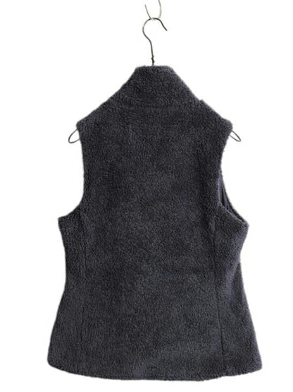 18年製 パタゴニア ロスガトス フリース ベスト レディース S 古着 Patagonia 毛長 パイル ボア 重ね着 フルジップ アウトドア ハイネック